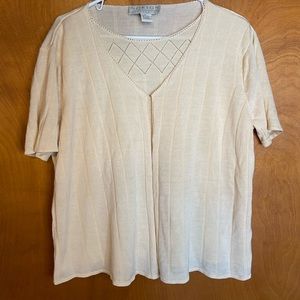 Vintage One-piece Knit Blouse & Shrug